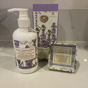 Michel Design Hand Body Shea Lotion 8 fl oz Gift Box/Sealed ~ Lavender Rosemary